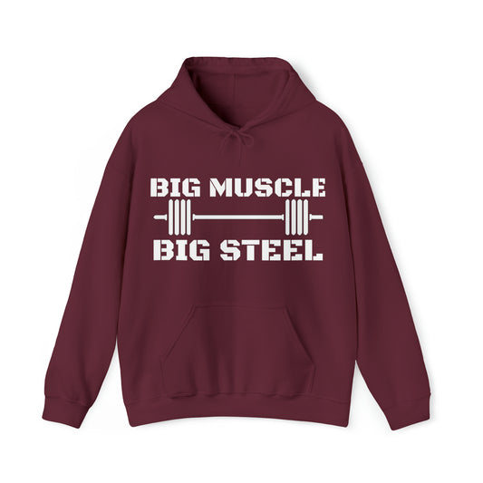 Big Muscle Big Steel Maroon Hoodie