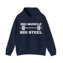 Big Muscle Big Steel Navy  Hoodie