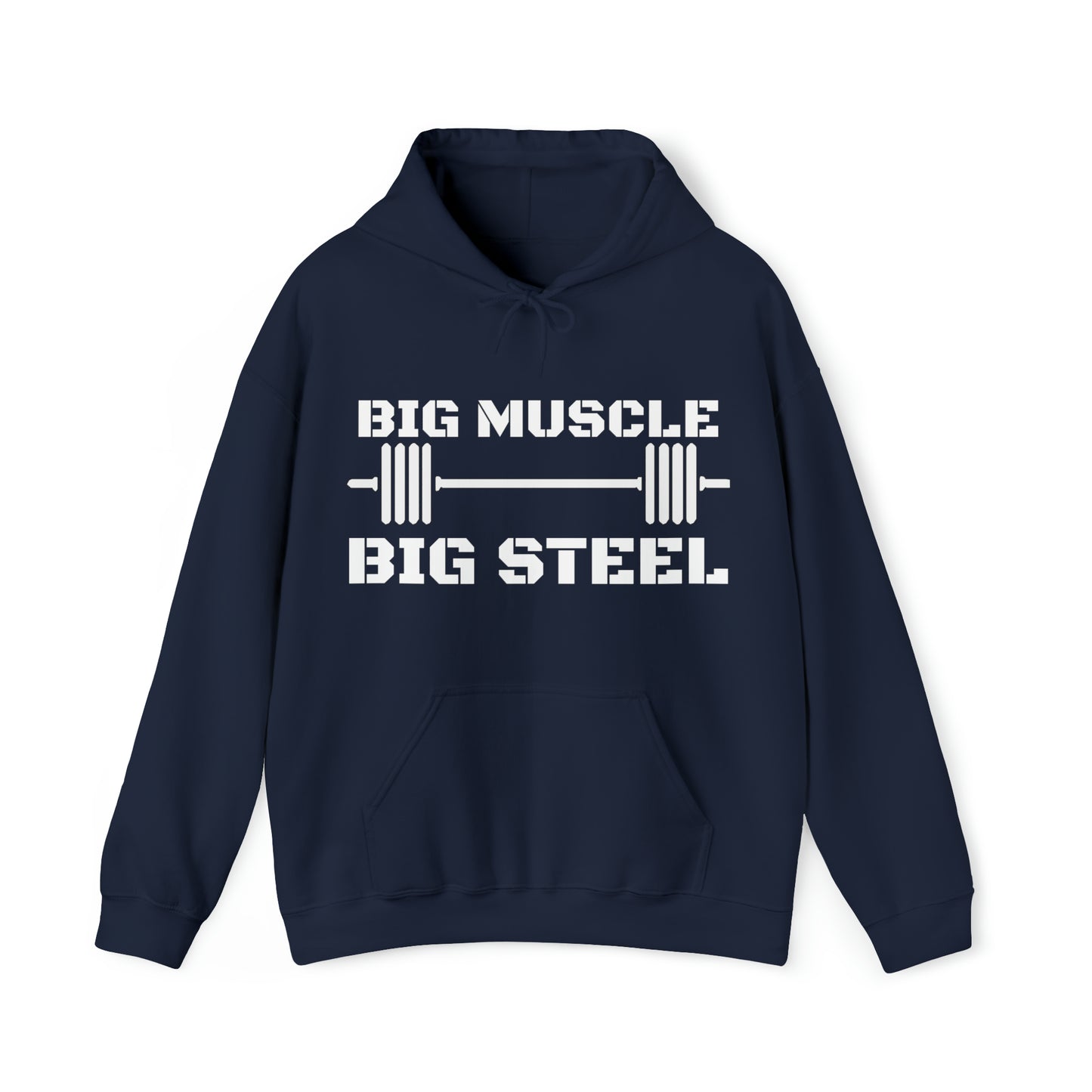 Big Muscle Big Steel Navy  Hoodie